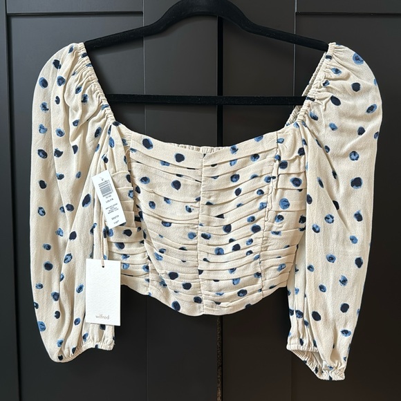 Aritzia Wilfred cropped blouse - Picture 1 of 3